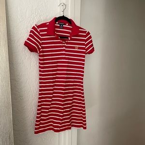 Striped polo dress